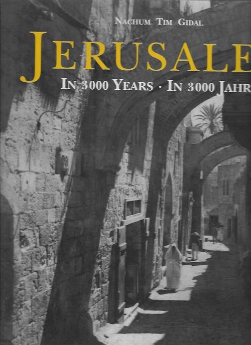 JERUSALEM IN 3000 YEARS   ,     (ENGLISH -  GERMAN -  FRENCH LANGUAGE) ALBUM
