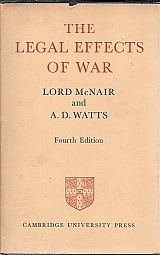 THE LEGAL EFFECTS OF WAR