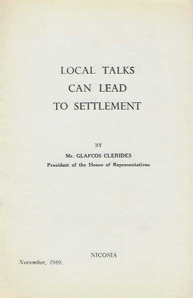 LOCAL TALKS CAN LEAD TO SETTLEMENT(TEXT OF A SPEECH DURING A DINNER OF THE NICOSIA LIONS CLUB)