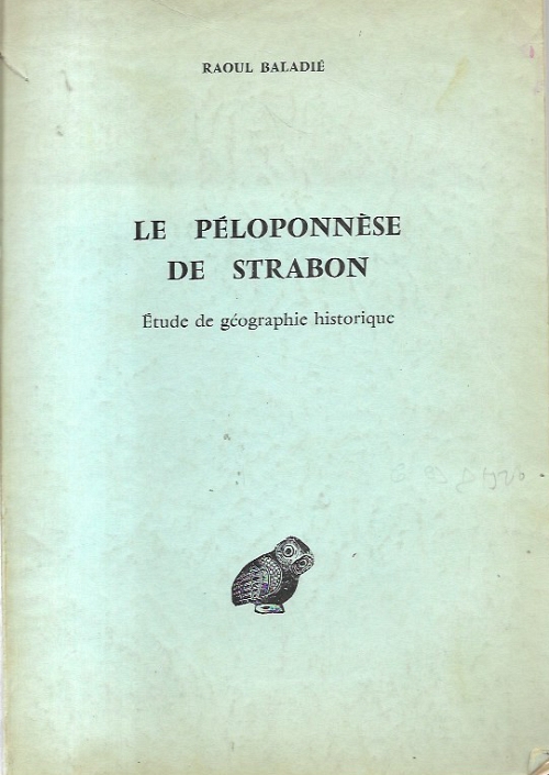 Le Péloponnèse de Strabon: étude de géographie historique